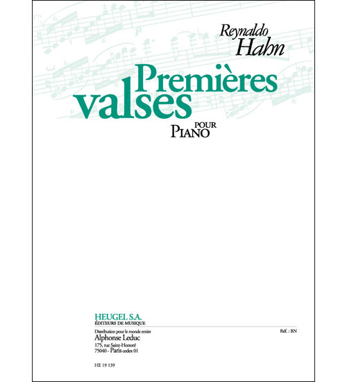 Premieres Valses pour Piano