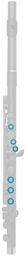 Plugs for Flute Blue Blue
