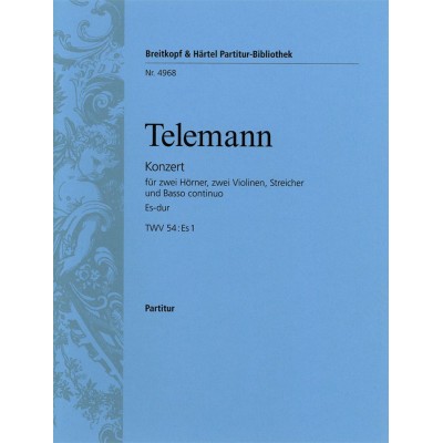 Telemann G.P. - Konzert ES-dur - 2 Cors et Cordes