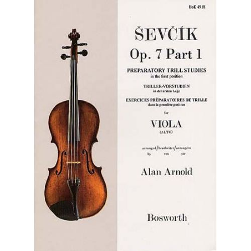 Sevcik - Op.7 Part 1 - Exercices Preparatoires De Trilles - Alto