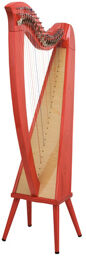 Celtic Harp Ashwood 22 TRD Translucent Red
