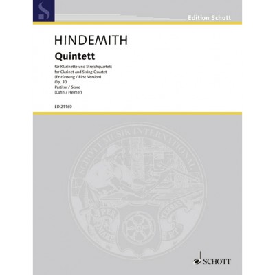 Hindemith - Quintet Op. 30 - Clarinette et String Quartet
