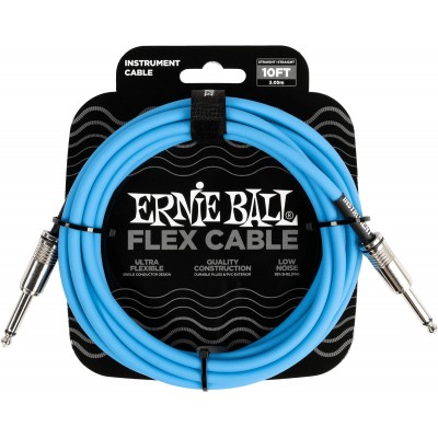 Câbles Instrument Flex Jack/jack 3M Bleu