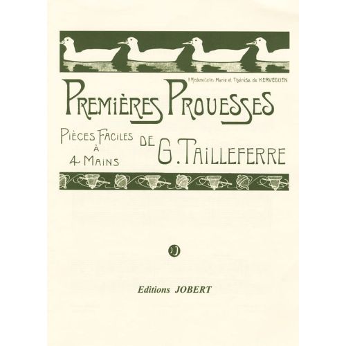 Tailleferre - Premières Prouesses - Po 4 MS - Piano À 4 Mains