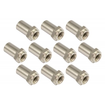 SN-HE-15S Cheminée 15mm Tête Hexagonale Acier (X10)