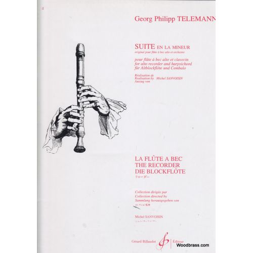 Telemann G.P. - Suite En La Mineur - Flute A Bec, Piano