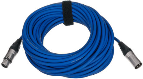 17900 Mic-Cable 15m Blue Bleu