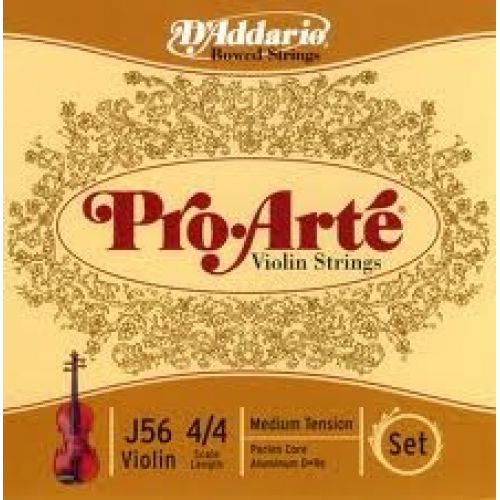 4/4 Pro Arte Violon Jeu De Cordes Medium/re File