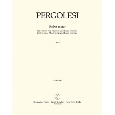 PERGOLESE G. B. - STABAT MATER - VIOLON 2
