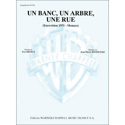TAGLIB PARTITION VARIETE - SEVERINE - UN BANC, UN ARBRE, UNE RUE - PIANO, CHANT