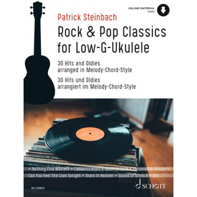 Rock & Pop Classics For Low G-ukulele