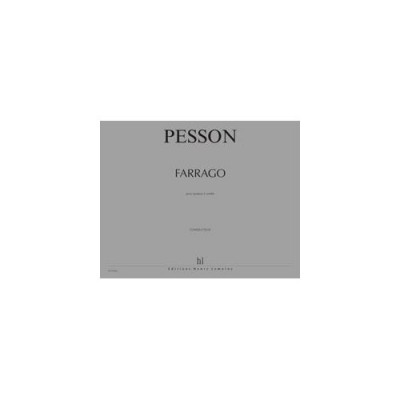 Pesson - Quatuor À Cordes N°3 Farrago - 2 Violons, Alto Et Violoncelle