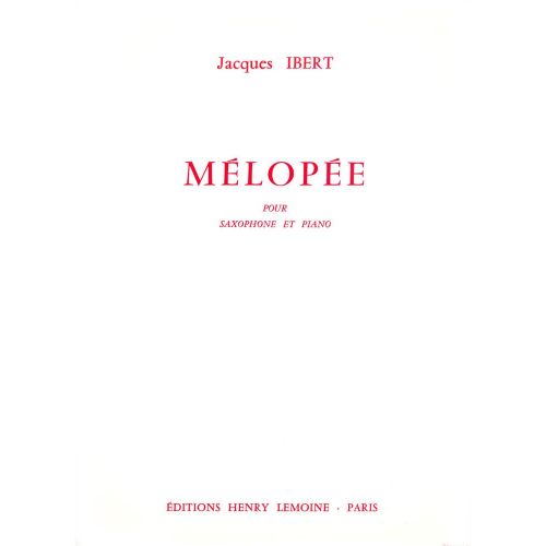 Ibert - Mélopée - Saxophone et Piano