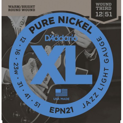 EPN21 Pure Nickel Jazz Light 12-51