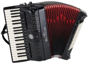 Prestige IV 96 P GHV Black Noir avec soufflet rouge