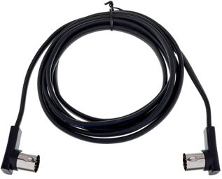 Flat MIDI Cable 200cm Black noir