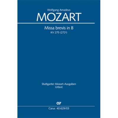 Mozart W.a. - Missa Brevis In B KV 275 (272B) - Vocal Score