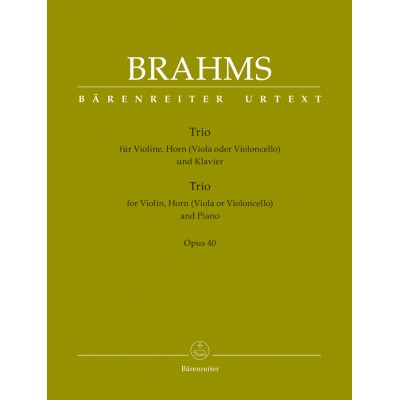 Brahms J. - Trio Op.40 - Violon, Cor Et Piano