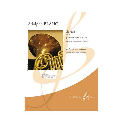 Blanc Adlophe - Sonate Opus 43 - Cor et Piano