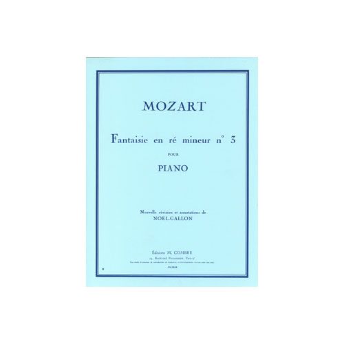 Mozart - Fantaisie No.3 En Ré Mineur - Piano
