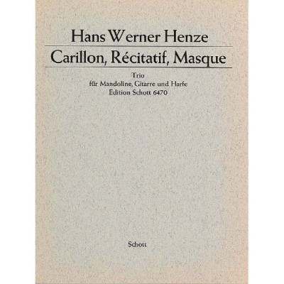 Henze - Carillon, Récitatif, Masque - Metoline, Guitare Et H