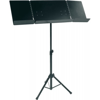 Puvx Pupitre D'orchestre 2 Volets Pliables - Noir - Stock B