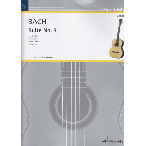 BACH J. S. - CELLO-SUITE N 3 - GUITARE