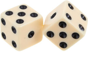 Dice Knobs Cream Crème