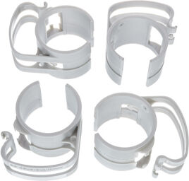 Snap light silver 4 pcs Argent