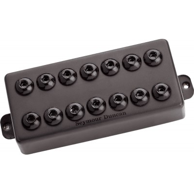 Invader, 7 Cordes, Humbucker Chevalet, Capot Noir Metal