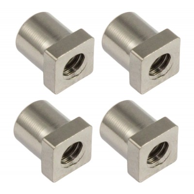 SN-SQ-10B - Cheminée 10mm Tête Carrée - Laiton (X4)
