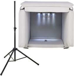 Mobile Vocal Booth 2 Stand Set Noir