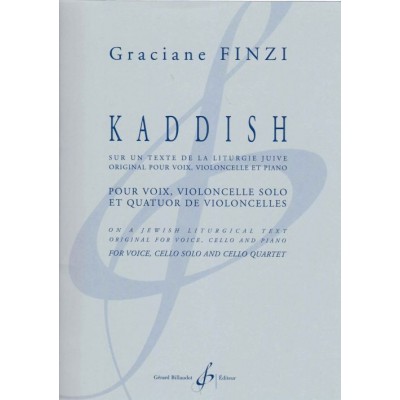 Finzi Graciane - Kaddish - Voix, Violoncelle & Piano