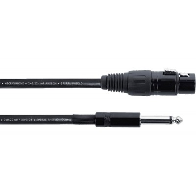 Câble Audio XLR Femelle / Jack Mono 5 M