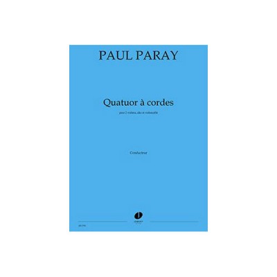 Paray - Quatuor À Cordes/version Poche