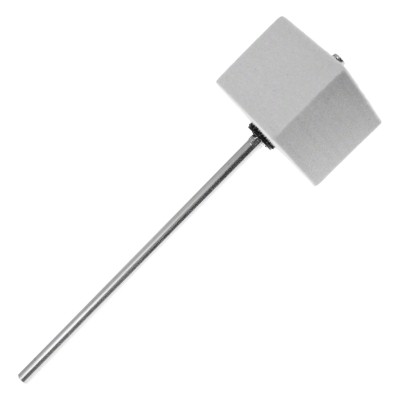 306S Batte Pédale GC Feutre Carre Blanc Tige Chrome
