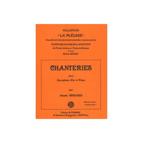 Desloges - Chanteries - Saxophone et Piano