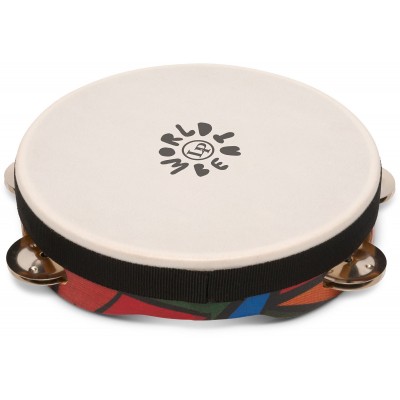 Tambourins World Beat Single Row Avec Peau LP7022 8 Pouces