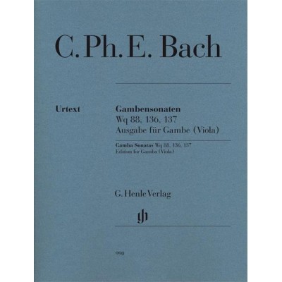C.P.E. - Gambensonaten Wq 88, 136, 137