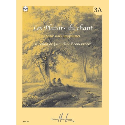 Bonnardot Jacqueline - Les Plaisirs Du Ch Vol.3A + Cd - Voix Moyenne, Piano