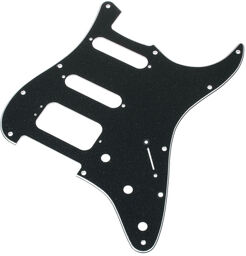 ST-Style Pickguard Black Spark Black Sparkle