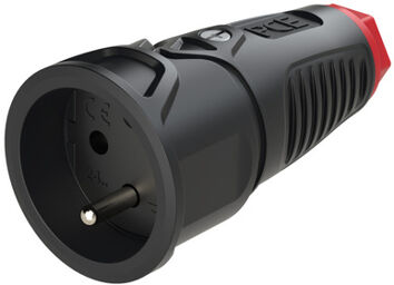 2410-sr Taurus2 Socket B/F Black with red marking ring