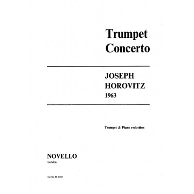 Horovitz Joseph - Trumpet Concerto - Trompette & Piano