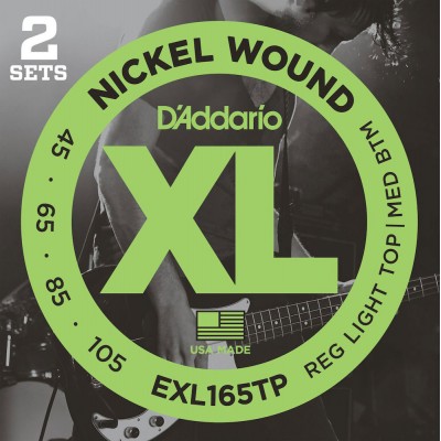 EXL165TP Nickel Wound Regular Light Top 45-105 2 Sets