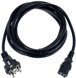Mains Power Cable 3m Noir