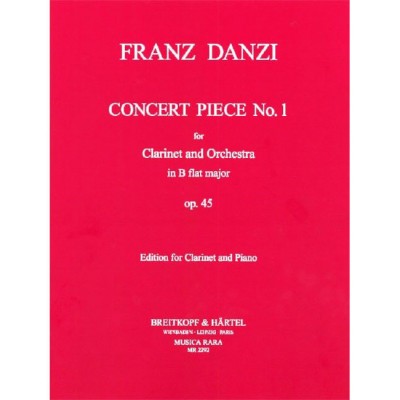 Danzi - Konzertstück NR. 1 B-dur Op. 45 - Clarinette et Piano