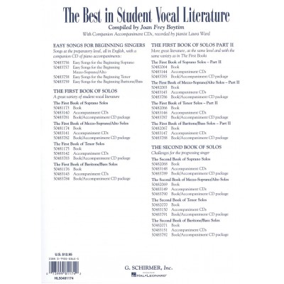 The First Book of Mezzo-Soprano/Alto Solos