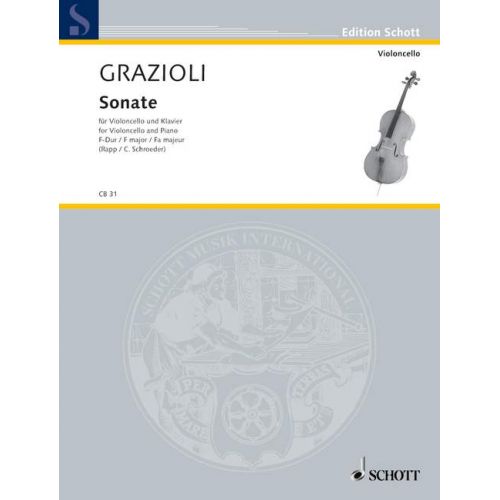 Grazioli Giovanni Battista - Sonata F Major - Cello And Piano