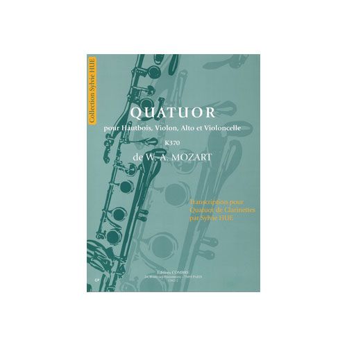 Mozart - Quatuor K 370 - 4 Clarinettes (3 Clarinettes Sib et 1 Basse)