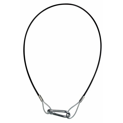 Elingue Securite Diametre 2/3MM / 50 CM Gainee Noir Showtec